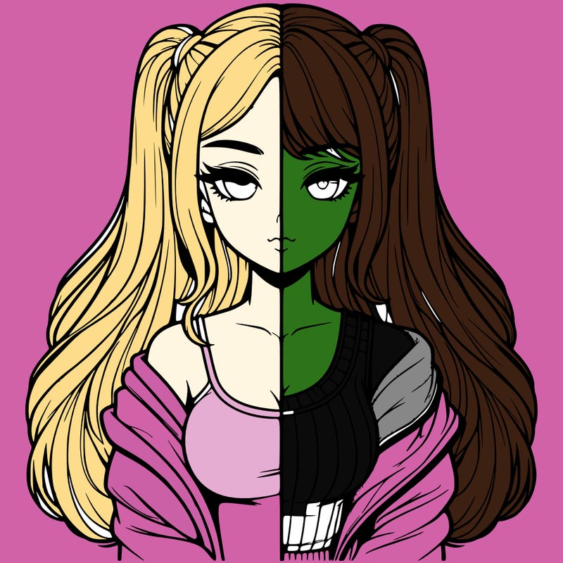 realistic girl split