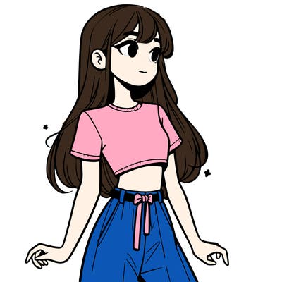 girl in a cute crop top