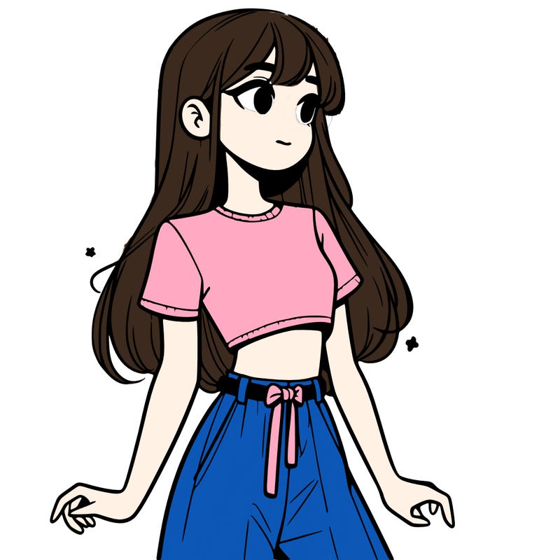 girl in a cute crop top