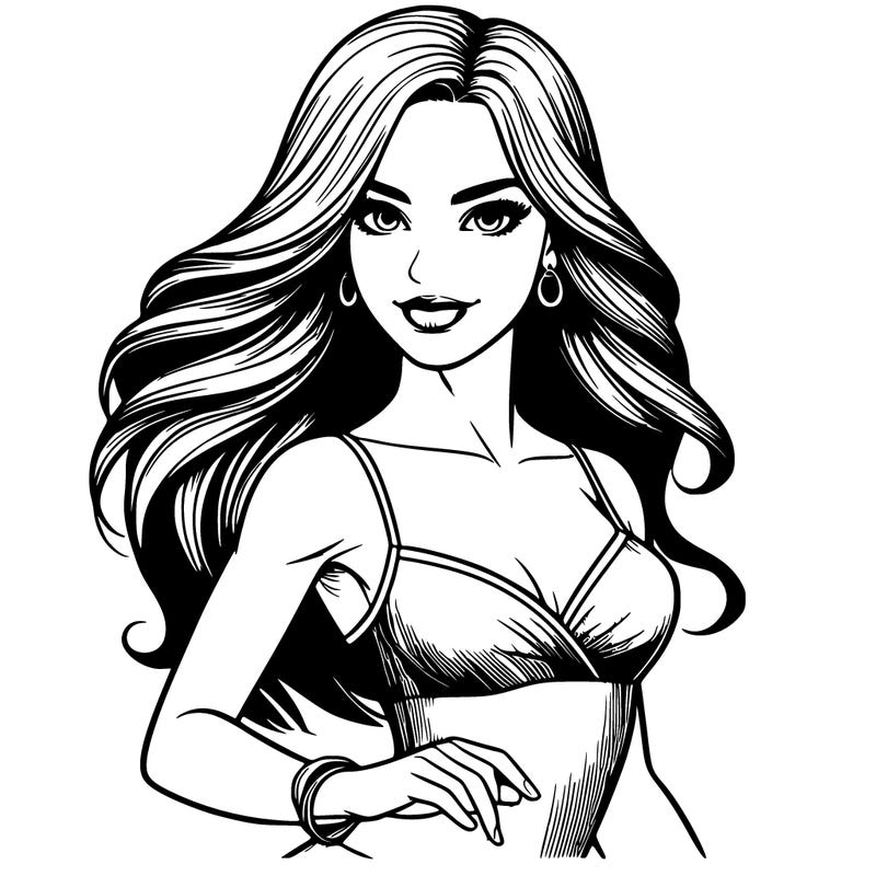 realistic girl salsa dancer