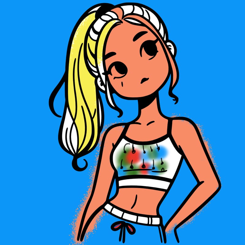 girl in crop top