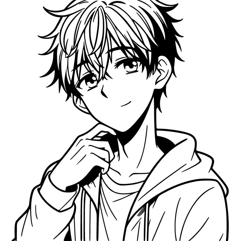 male manga character