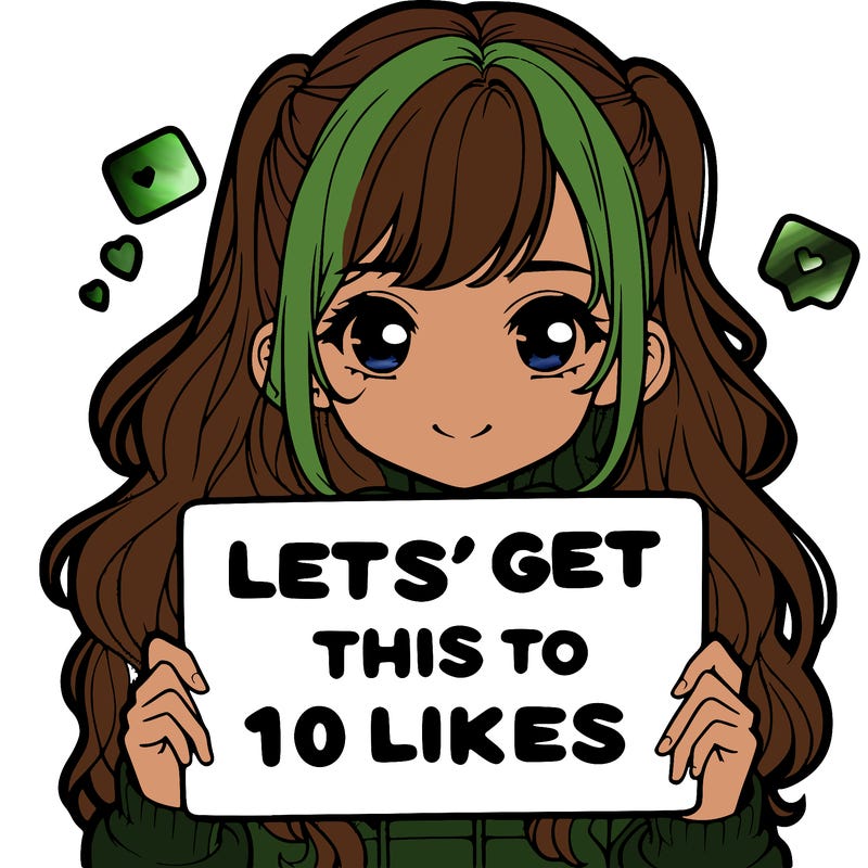 girl holding up sign that says let’s get this to 10 likes realistic