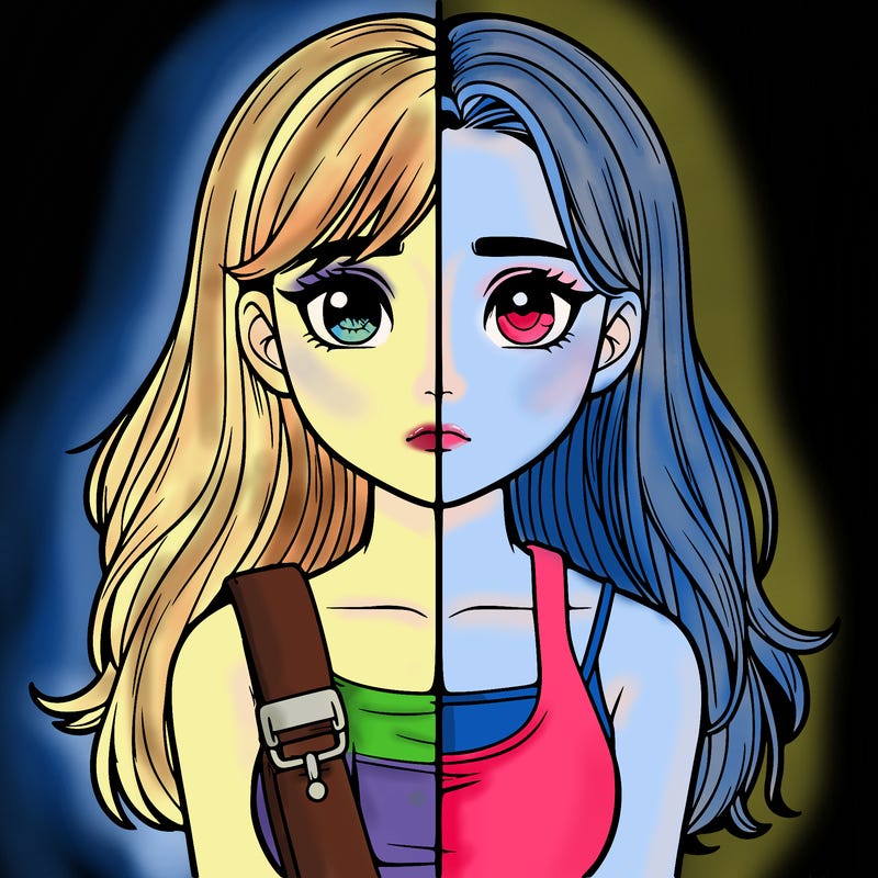 realistic girl split