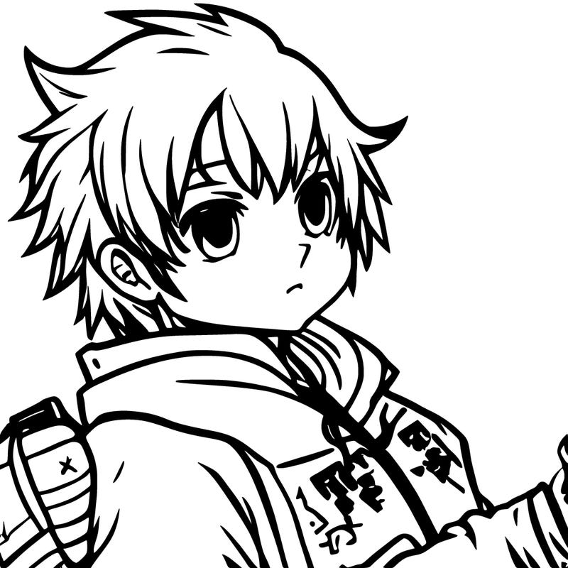 cute rockstar anime boy