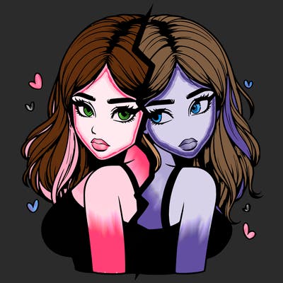 realistic girl split