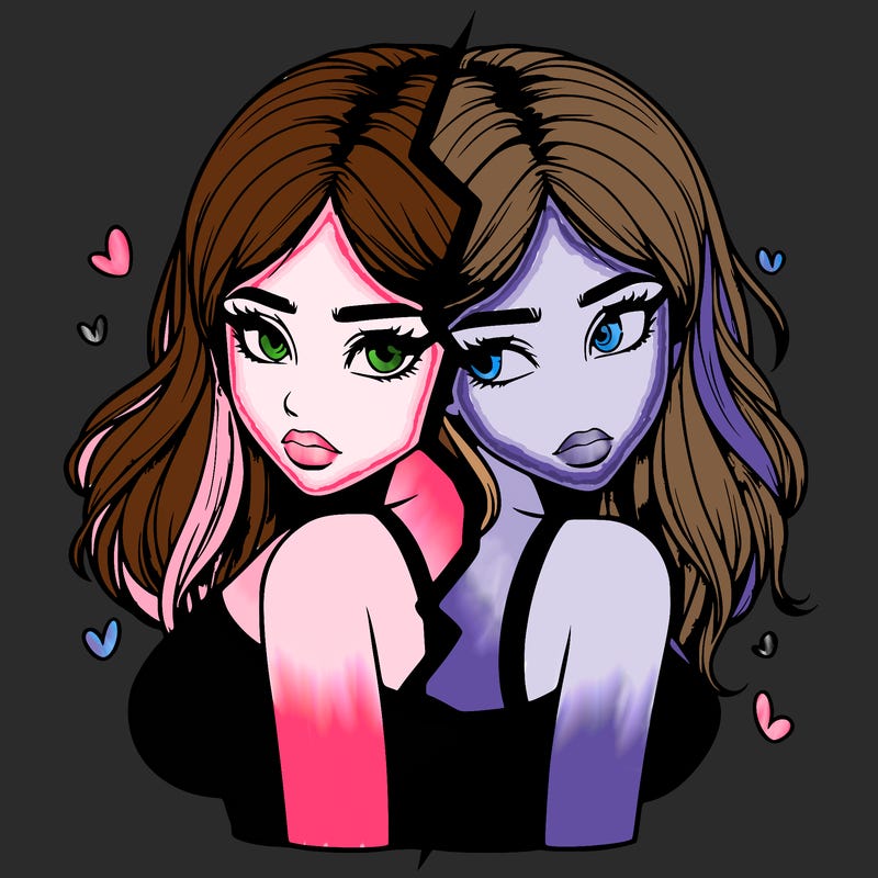 realistic girl split