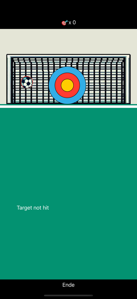 Football Goal Keeper Fantastic - A soccer goal with a bullseye target in the center for football shooting practice.
