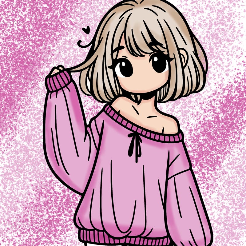 girl in baggy sweater hanging off her shoulder