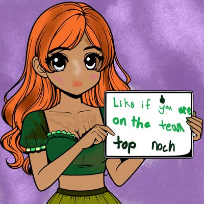 realistic pretty girl holding blank sign