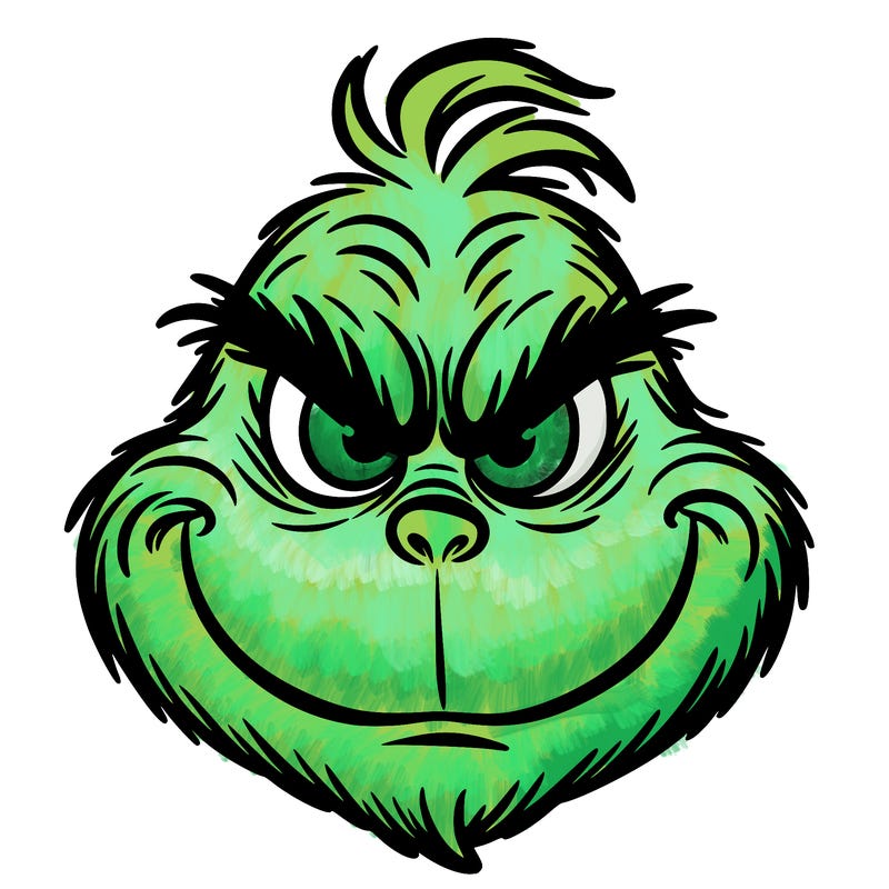 grinch face