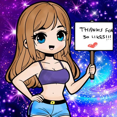 girl in a cute crop top holding a blank sign