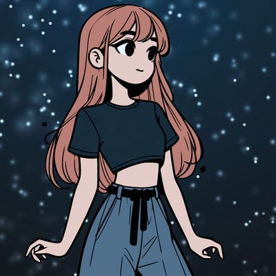 girl in a cute crop top