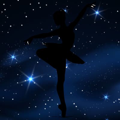 realistic person doing ballet