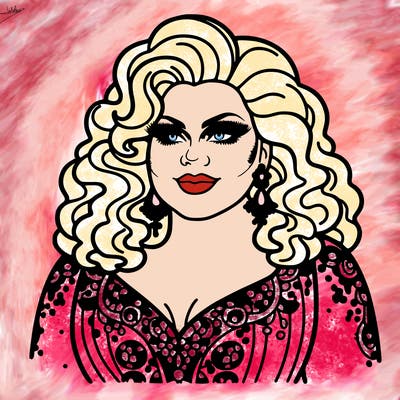 realistic plus size drag queen