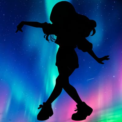 realistic girl danceing