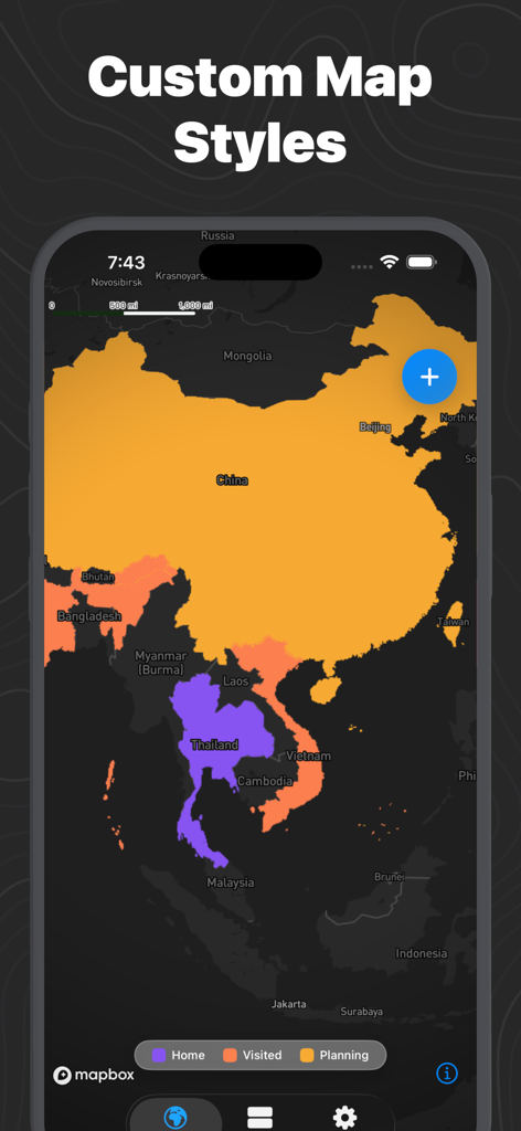Countries Visited Map: Been - Travel App | MWM
