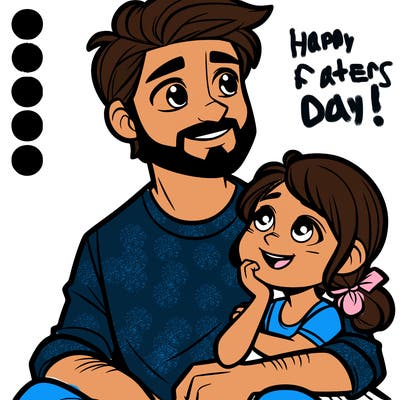 dad with his daughter