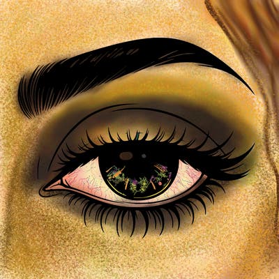 eye closed realistic