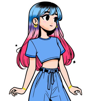 girl in a cute crop top