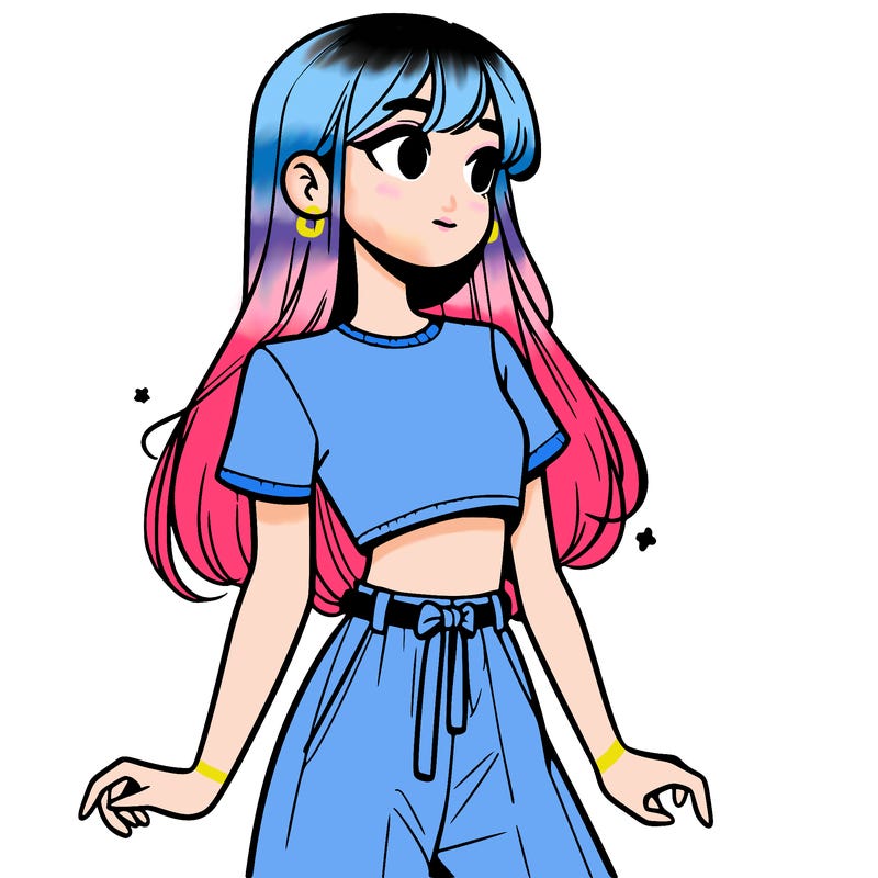 girl in a cute crop top