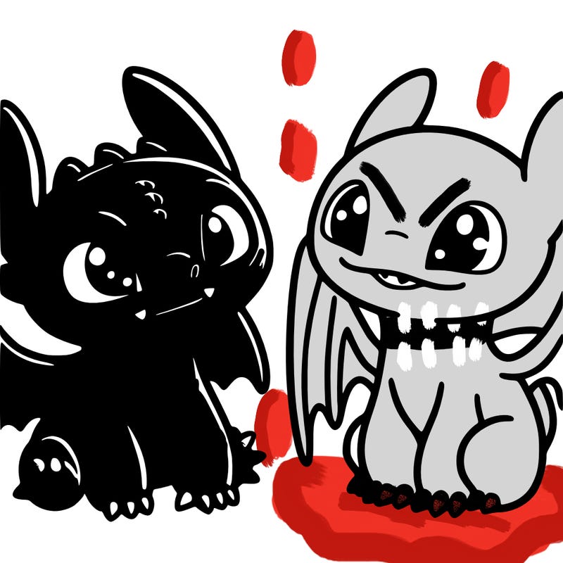 toothless and light fruy