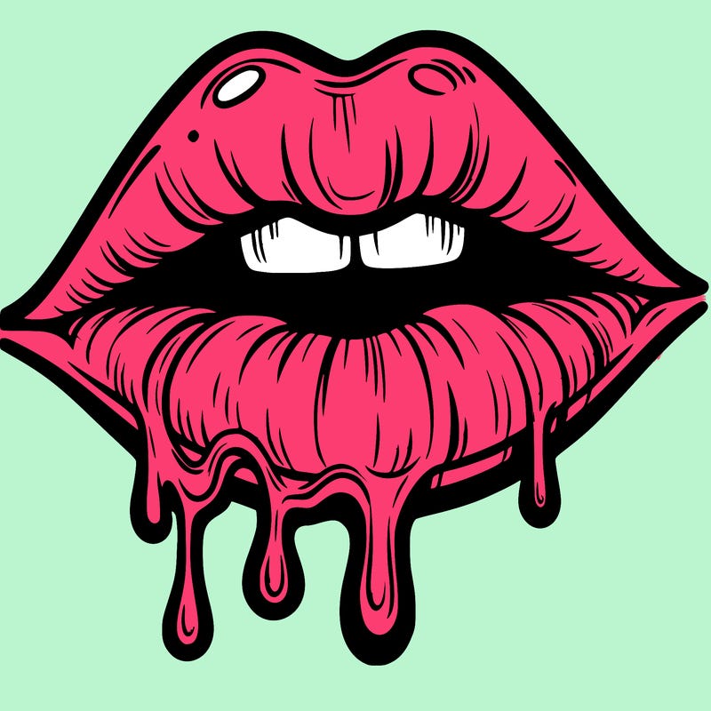 lips that look realistic and drip
