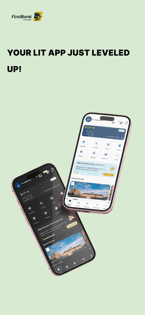 LIT by FirstBank | Secure Mobile Banking for the Modern Tribe