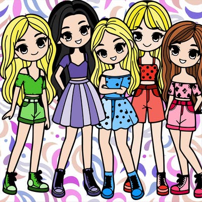 group of girls