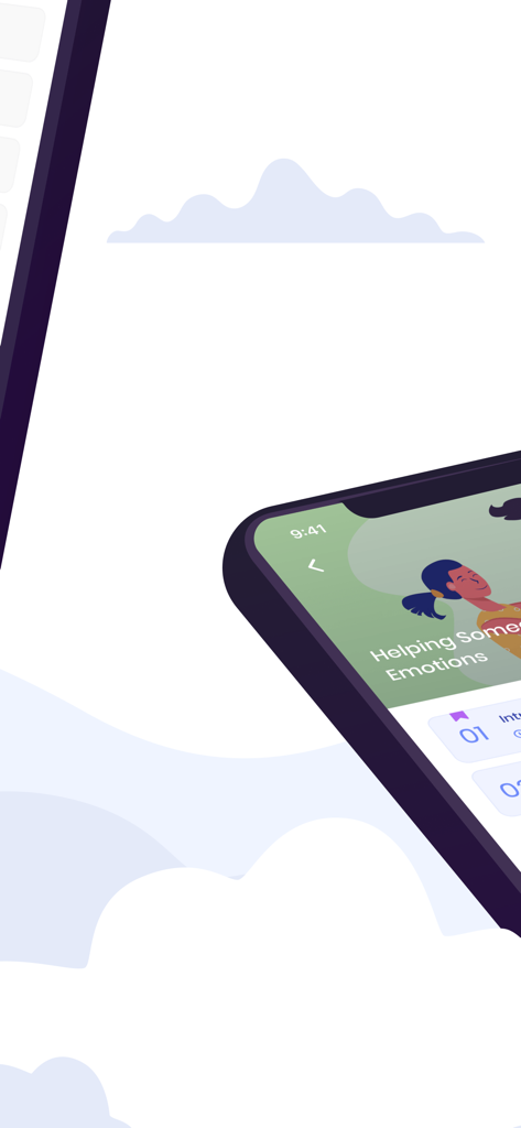 The Happy Child-Parenting App - A mobile phone screen displaying a lesson about emotions from The Happy Child parenting app.