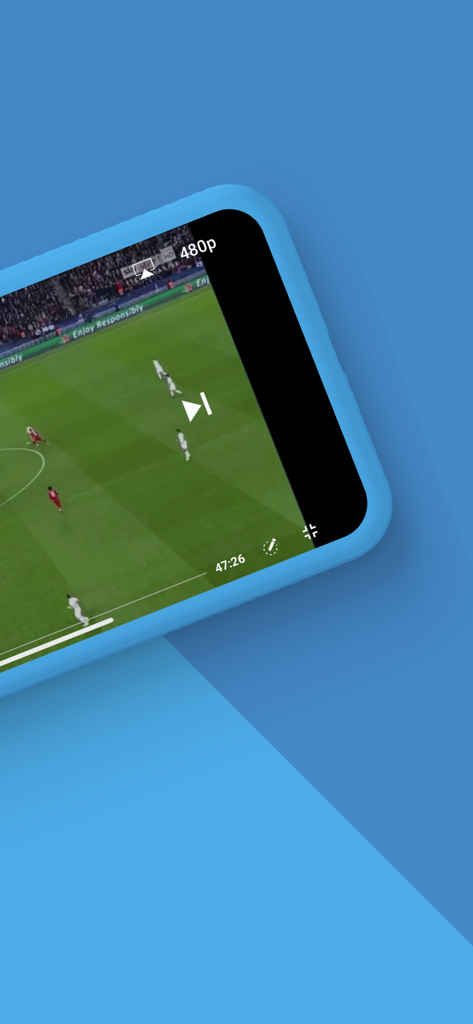 Wyscout - A professional soccer match being analyzed on the Wyscout mobile video player