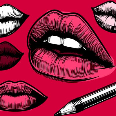 realistic  lips