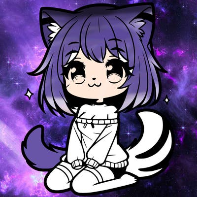 cute manga werecat girl