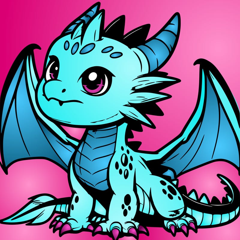 fierce baby night dragon