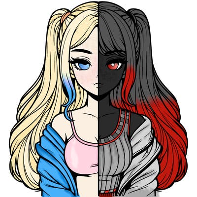 realistic girl split