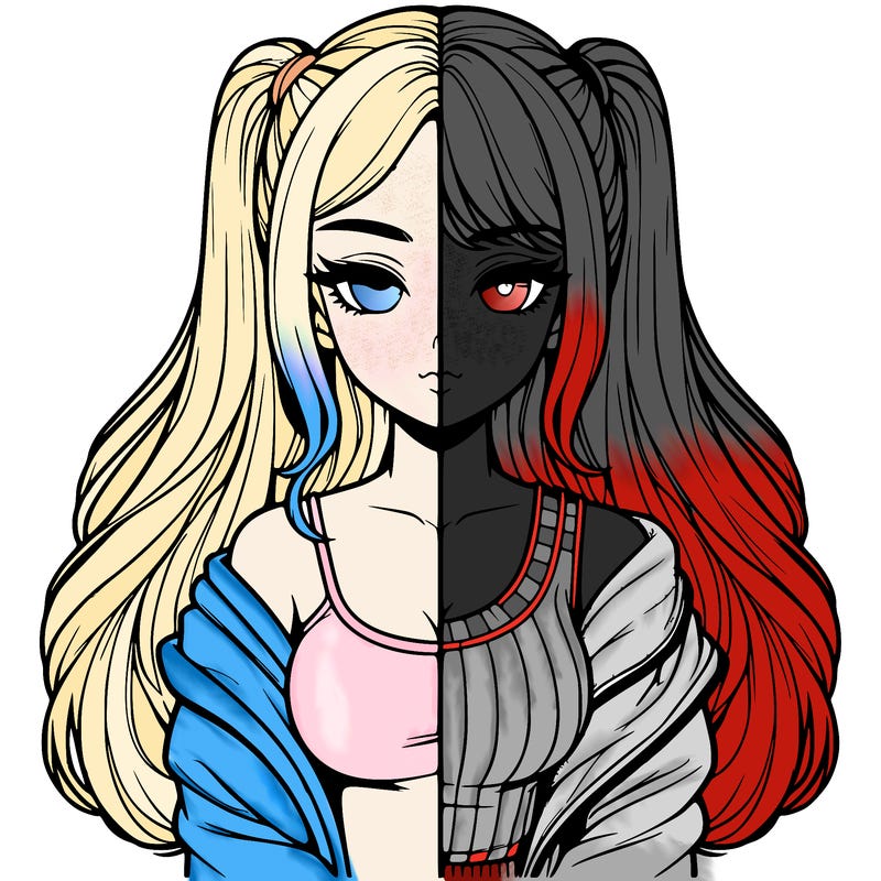 realistic girl split