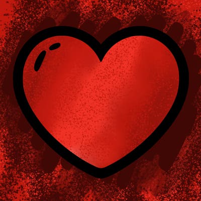 a blank heart