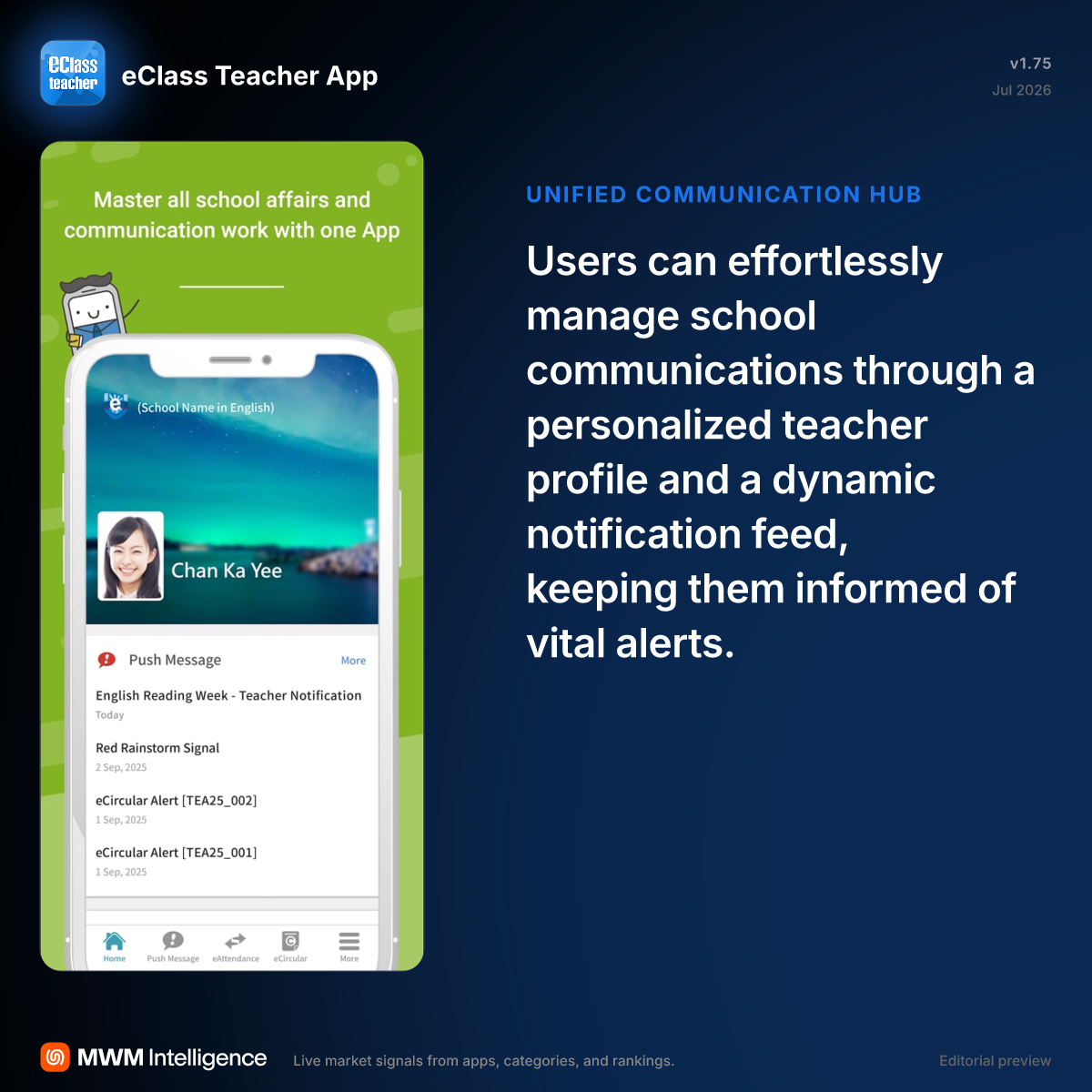 eClass Teacher App - Education App | MWM