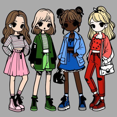 girls with fashion