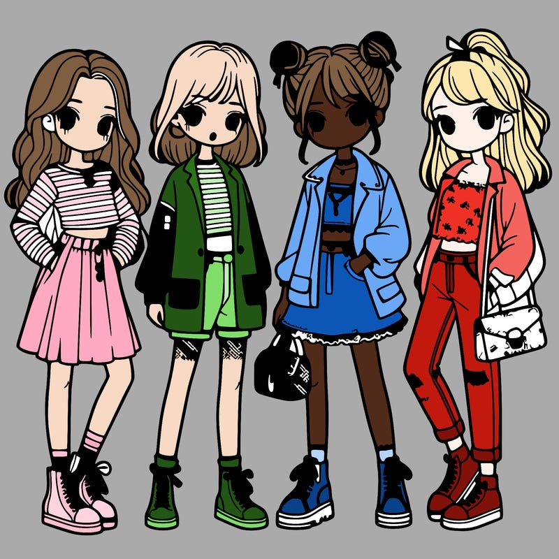girls with fashion