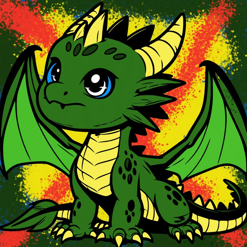 fierce baby night dragon