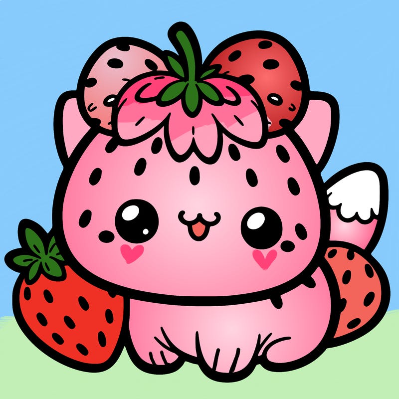 strawberry cat