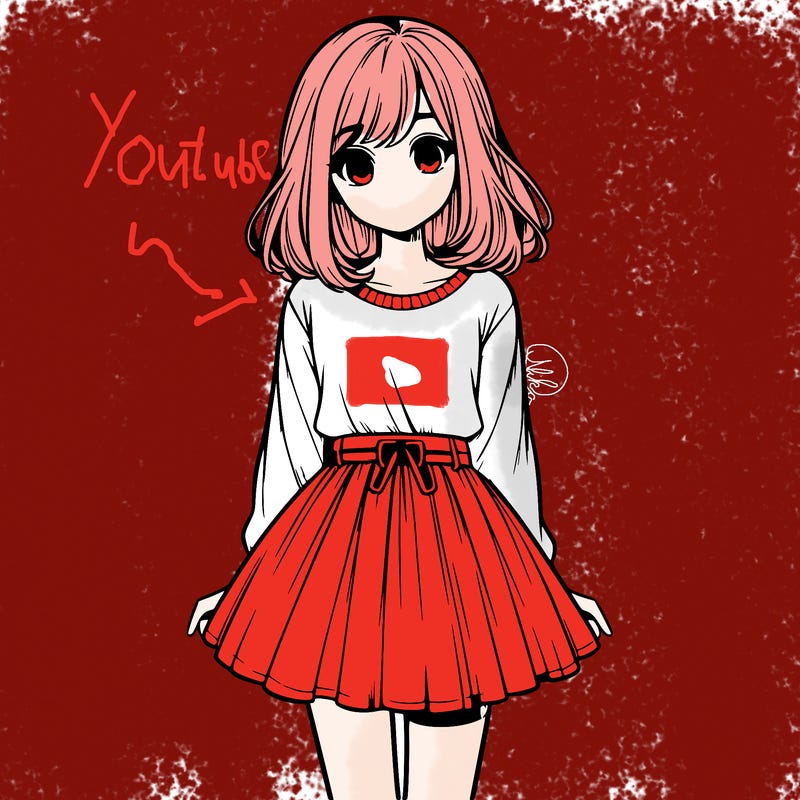 realistic girl with a skirt on