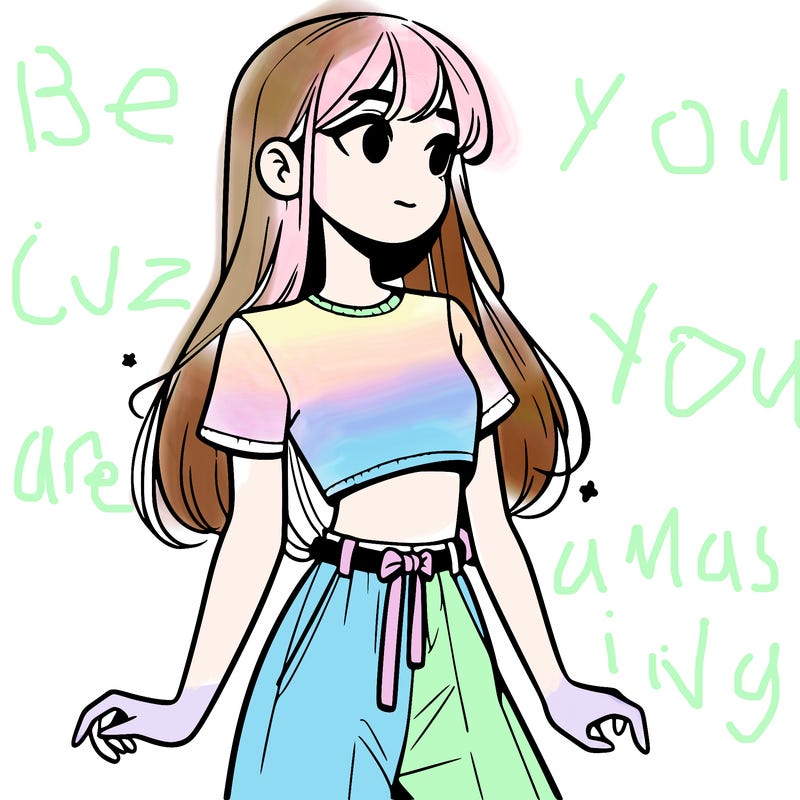 girl in a cute crop top