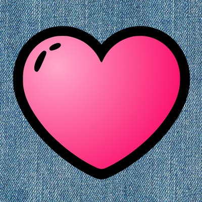 a blank heart