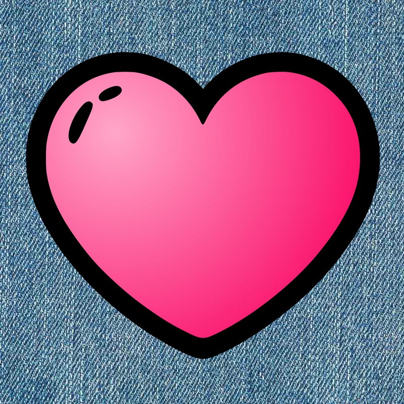 a blank heart