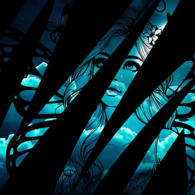 butterfly fairy realistic girl