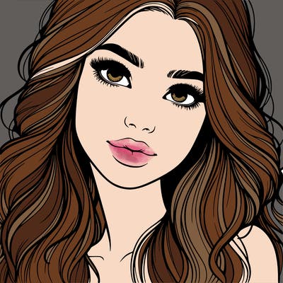 beautiful realistic girl