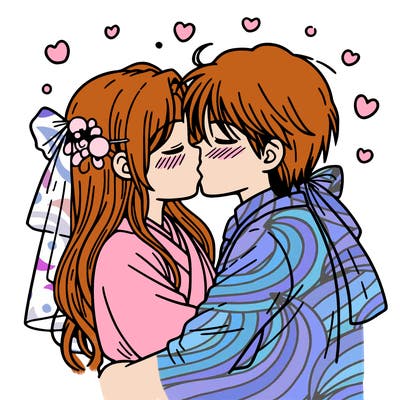 kissing