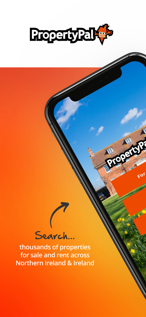 PropertyPal - PropertyPal mobile app showing property listings for sale and rent in Northern Ireland
